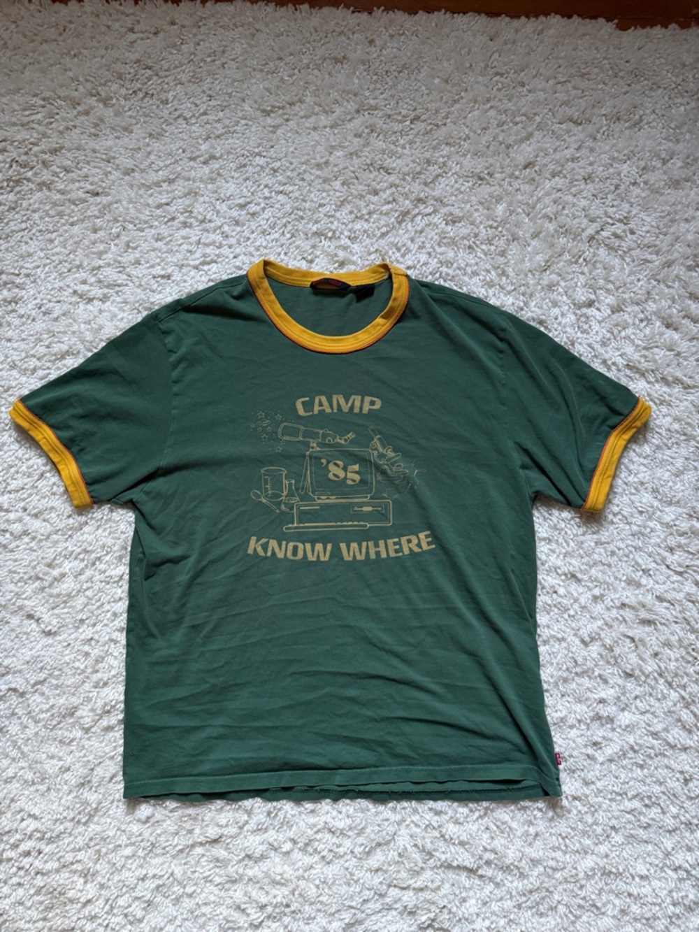 Levi's x Stranger Things Camp Know Where Ringer Tee. Size XL.